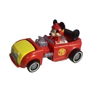 Mattel 2016 Disney Mickey Mouse Roadster Racer Transforms to Hot Rod Car WORKS